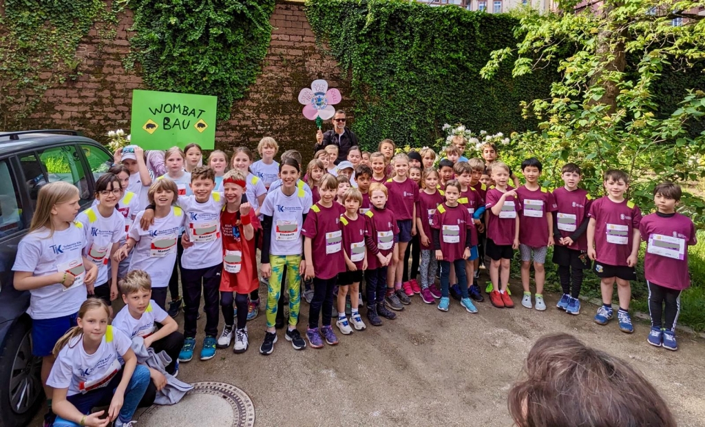Grundschule Ziegelhausen beim Bambini- und Henkel-Team-Lauf dabei